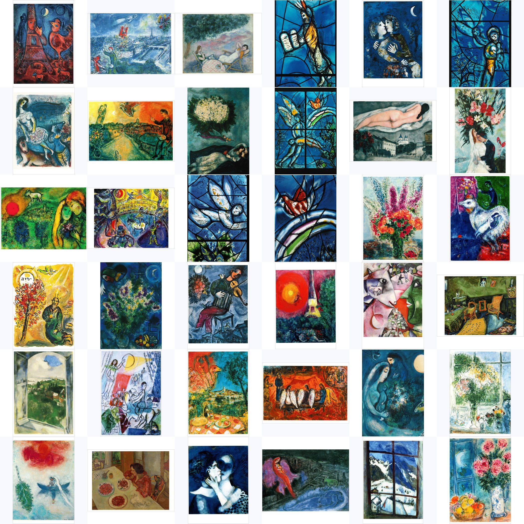 Kunstkarten-Komplett-Set Marc Chagall Kunstkarten-Komplett-Set Marc Chagall