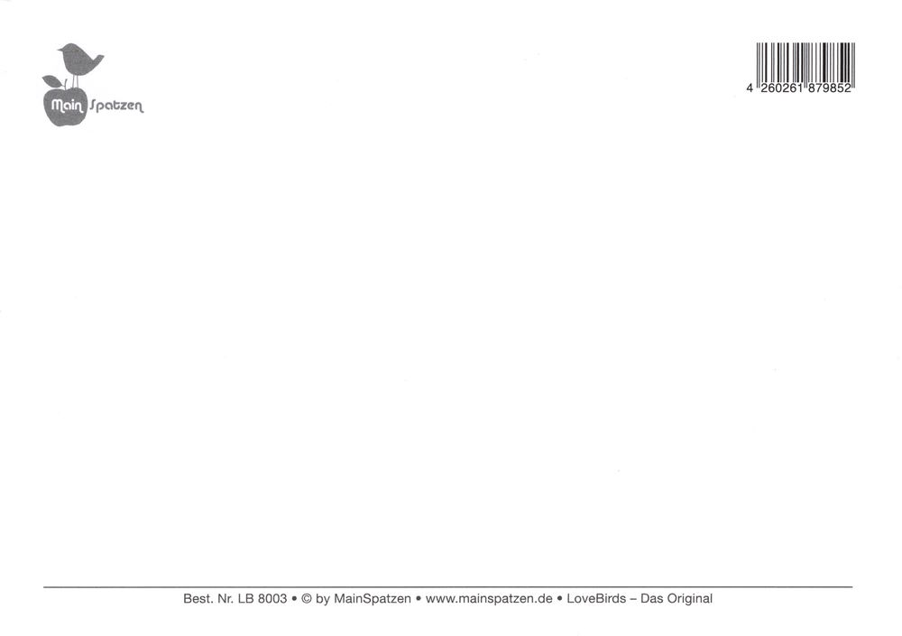 Postkarte "Excuse the mess, we just wanted you to ..." (Rückseite)