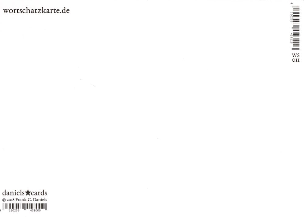 Wortschatz-Postkarte "mbuki-mvuki" (Rückseite)