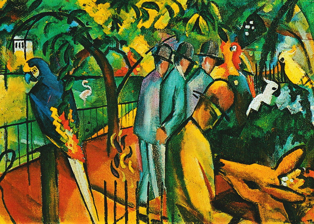 Kunstkarte August Macke "Zoologischer Garten" Kunstkarte August Macke "Zoologischer Garten"