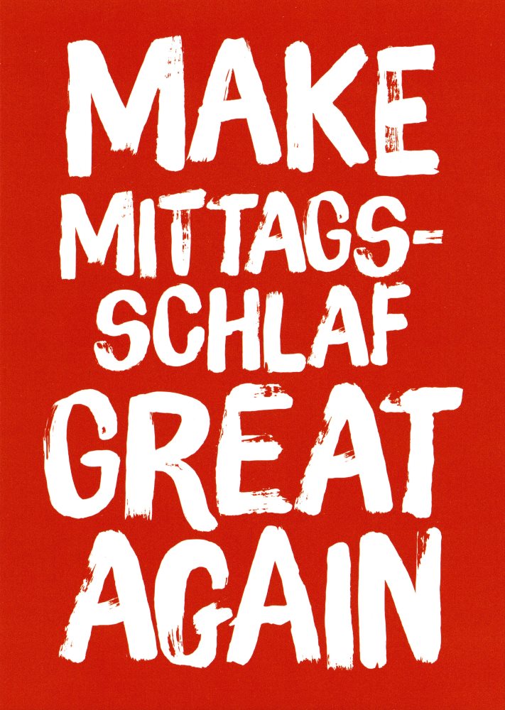 Postkarte "Make Mittagsschlaf Great Again"