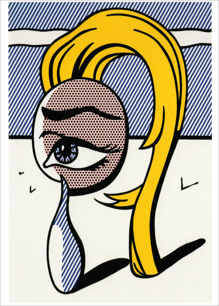 Kunstkarte Roy Lichtenstein "Girl with Tear I"