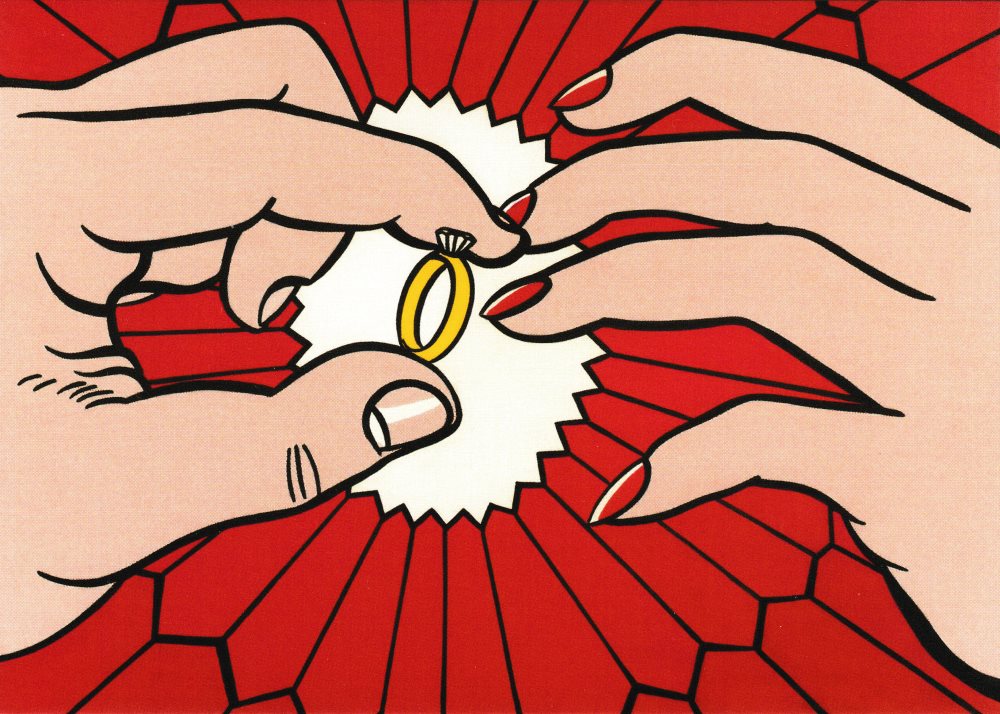 Kunstkarte Roy Lichtenstein "The Ring (Engagement)"
