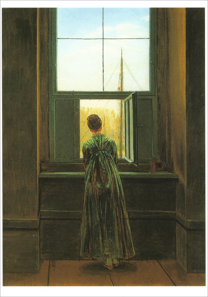 Kunstkarte Caspar David Friedrich "Frau am Fenster" Kunstkarte Caspar David Friedrich "Frau am Fenster"