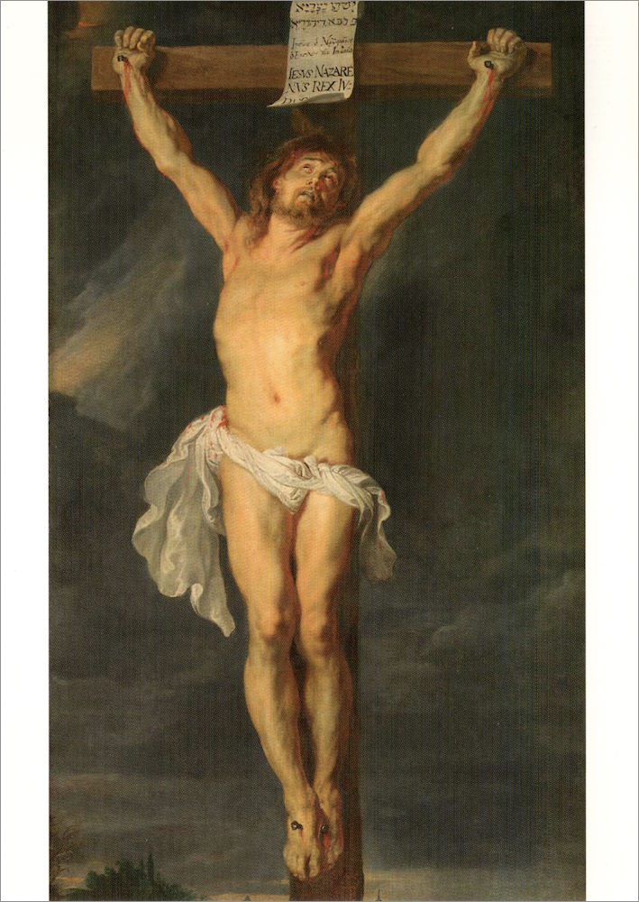 Kunstkarte Peter Paul Rubens "Der gekreuzigte Christus"