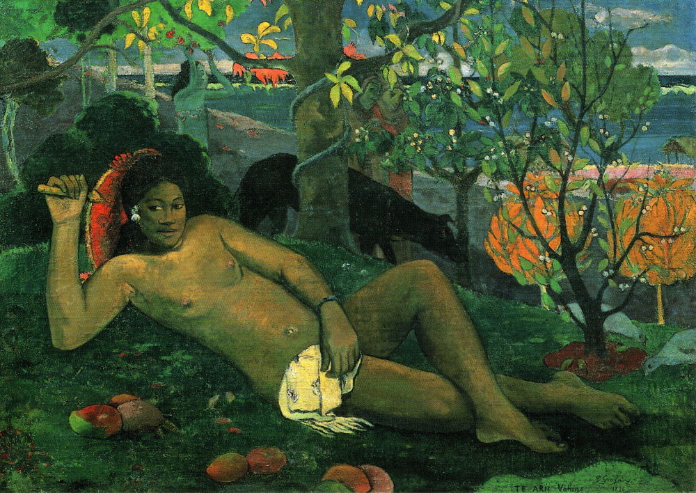 Kunstkarte Paul Gauguin "Die Frau des Königs"
