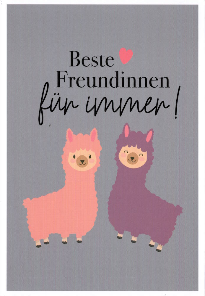 Euroformat-Postkarte "Beste Freudinnen für immer!"