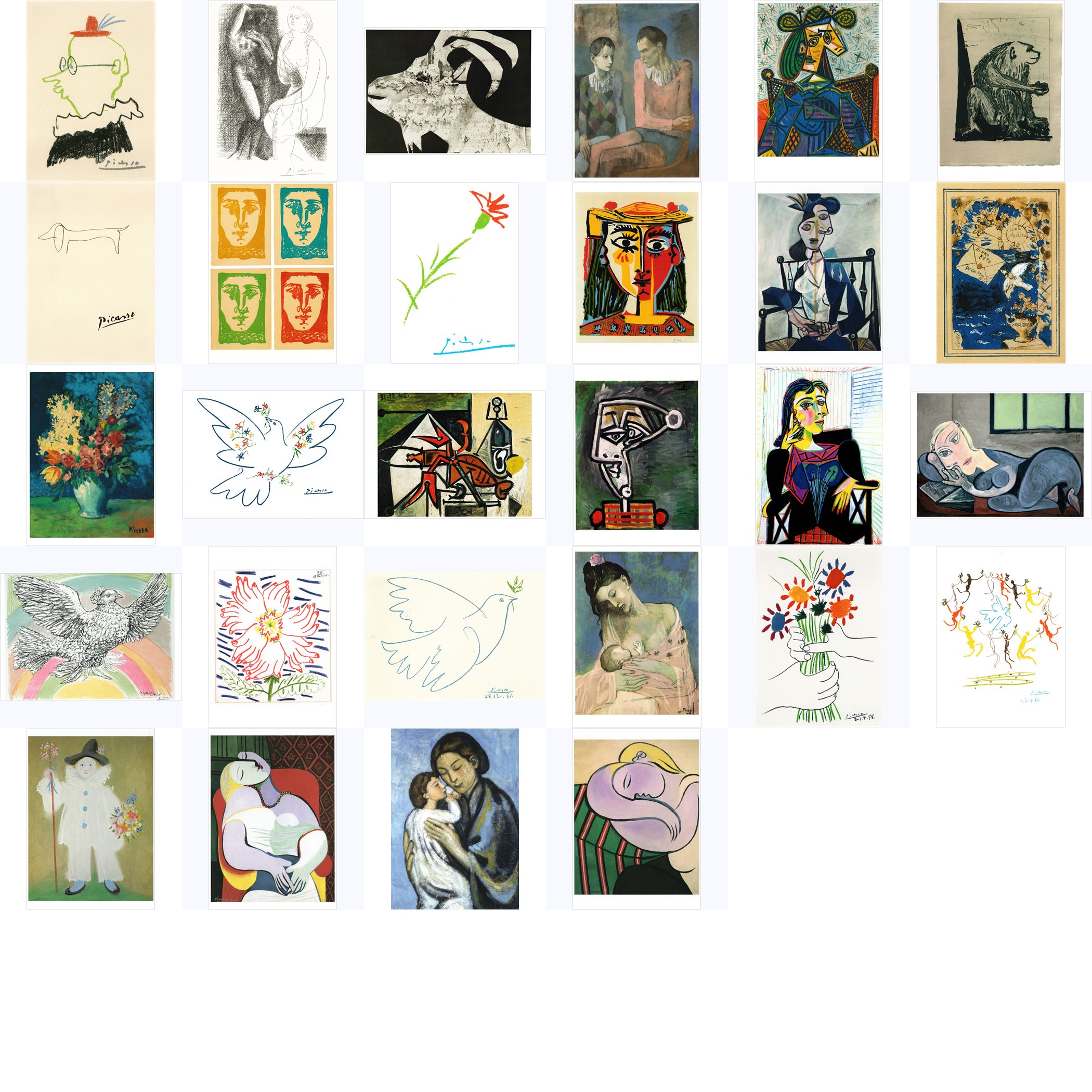 Kunstkarten-Komplett-Set Pablo Picasso