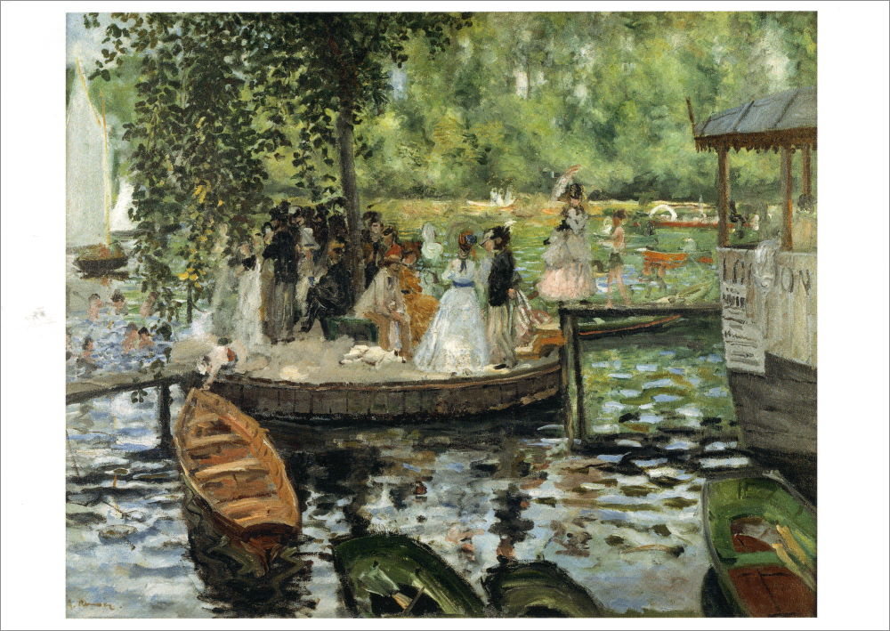 Kunstkarte Pierre Auguste Renoir "La Grenouillère"