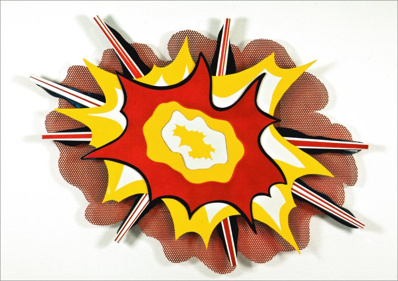 Kunstkarte Roy Lichtenstein "Explosion No. 1"