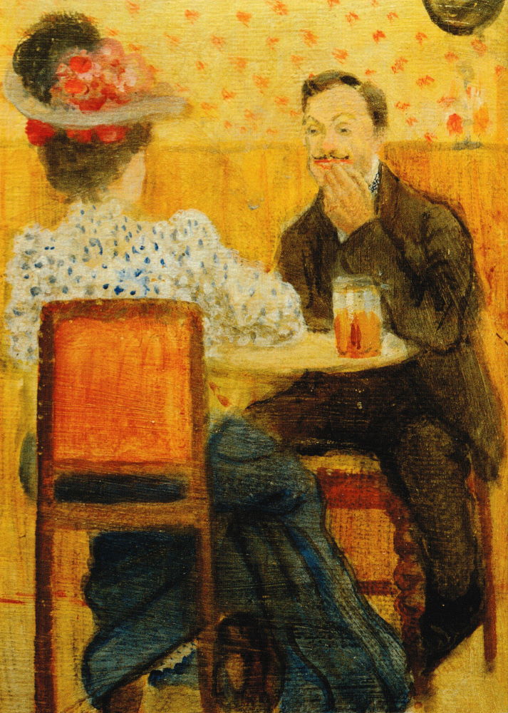 Kunstkarte August Macke "Paar am Biertisch" Kunstkarte August Macke "Paar am Biertisch"