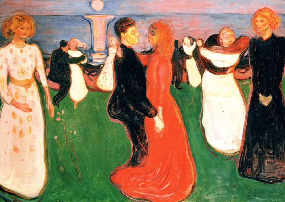 Kunstkarte Edvard Munch "Tanz des Lebens" Kunstkarte Edvard Munch "Tanz des Lebens"