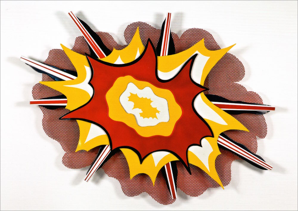 Kunstkarte Roy Lichtenstein "Explosion No. 1"