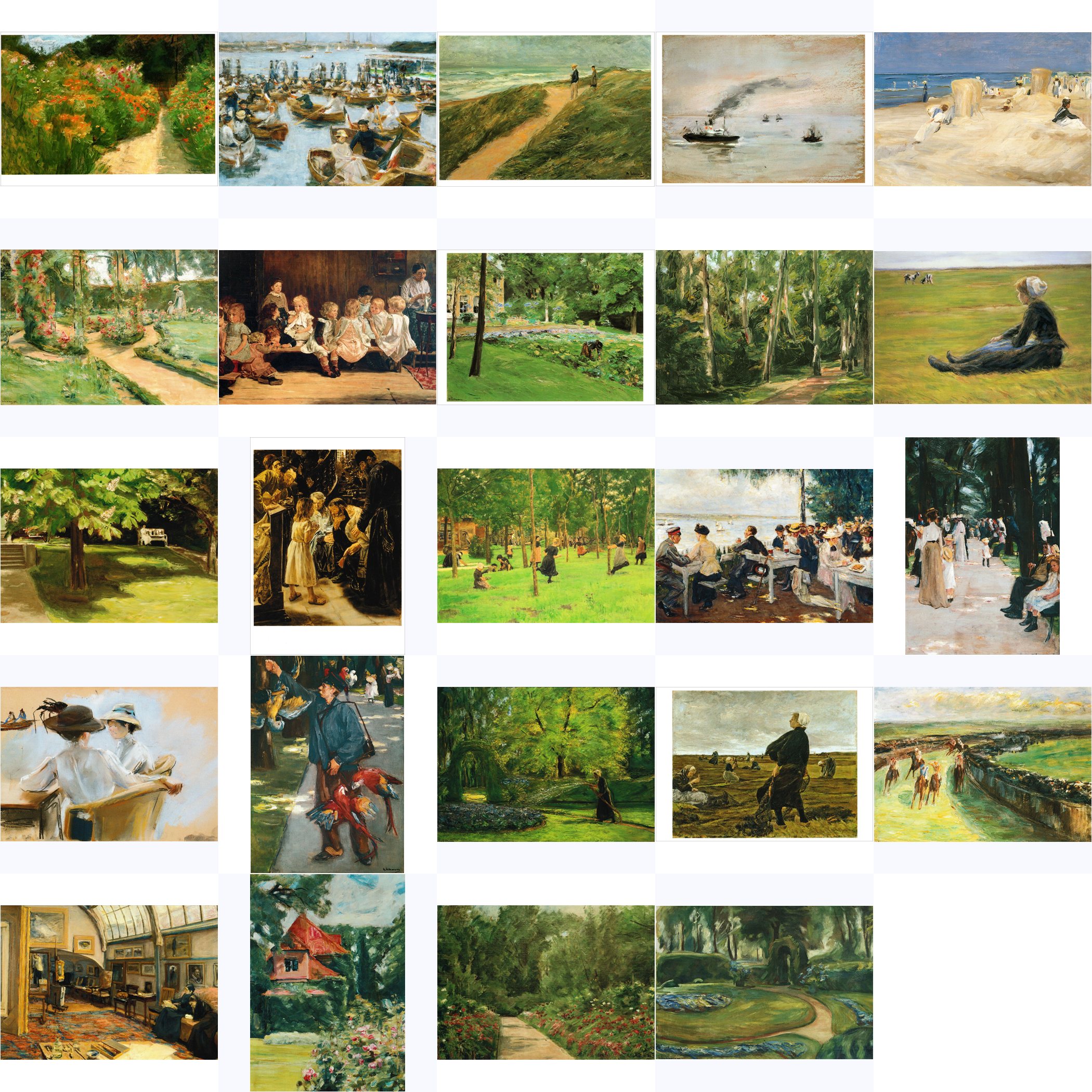 Kunstkarten-Komplett-Set Max Liebermann