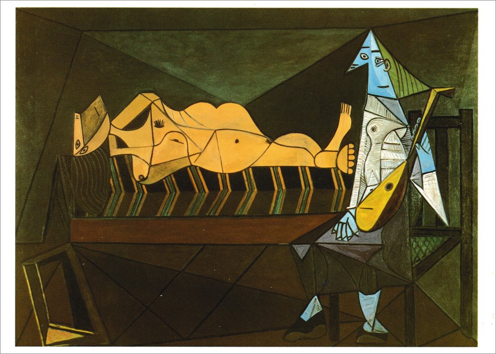Kunstkarte Pablo Picasso "Das Ständchen" Kunstkarte Pablo Picasso "Das Ständchen"
