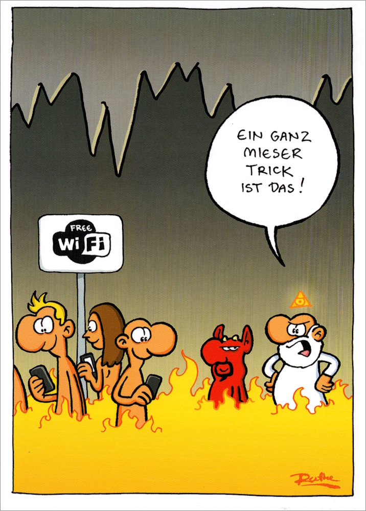 Postkarte Ralph Ruthe "Ein ganz mieser Trick ist das!" Postkarte Ralph Ruthe "Ein ganz mieser Trick ist das!"