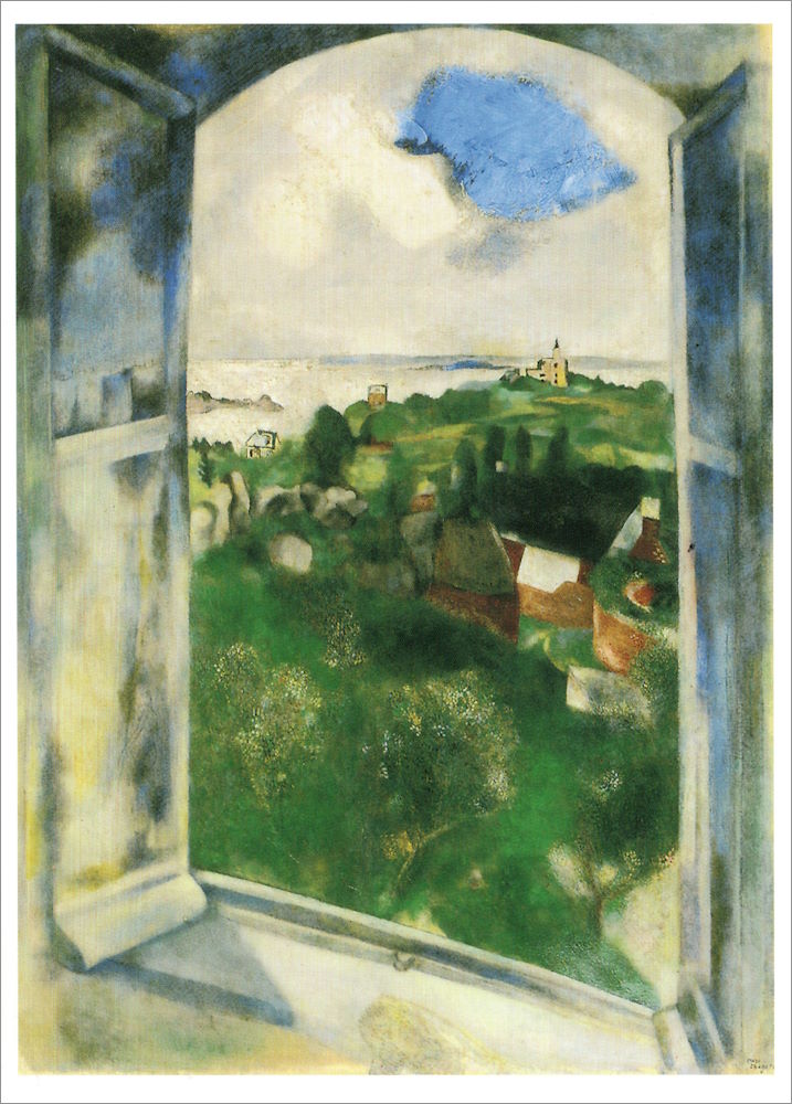 Kunstkarte Marc Chagall "Sicht auf die Insel Bréhat" Kunstkarte Marc Chagall "Sicht auf die Insel Bréhat"