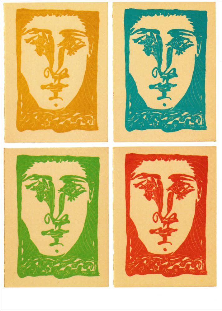 Kunstkarte Pablo Picasso "Gesichter" Kunstkarte Pablo Picasso "Gesichter"