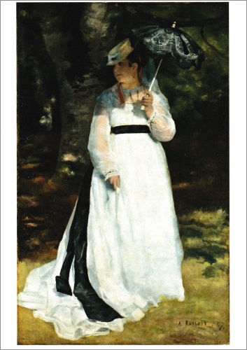 Kunstkarte Pierre Auguste Renoir "Lise mit dem Sonnenschirm"
