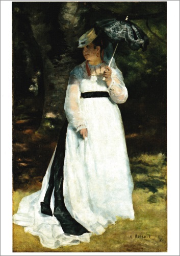 Kunstkarte Pierre Auguste Renoir "Lise mit dem Sonnenschirm" Kunstkarte Pierre Auguste Renoir "Lise mit dem Sonnenschirm"