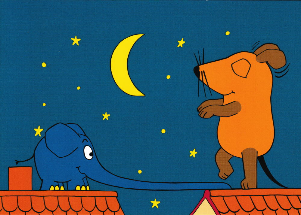 Postkarte "Sendung mit der Maus: Schlafwandeln" Postkarte "Sendung mit der Maus: Schlafwandeln"