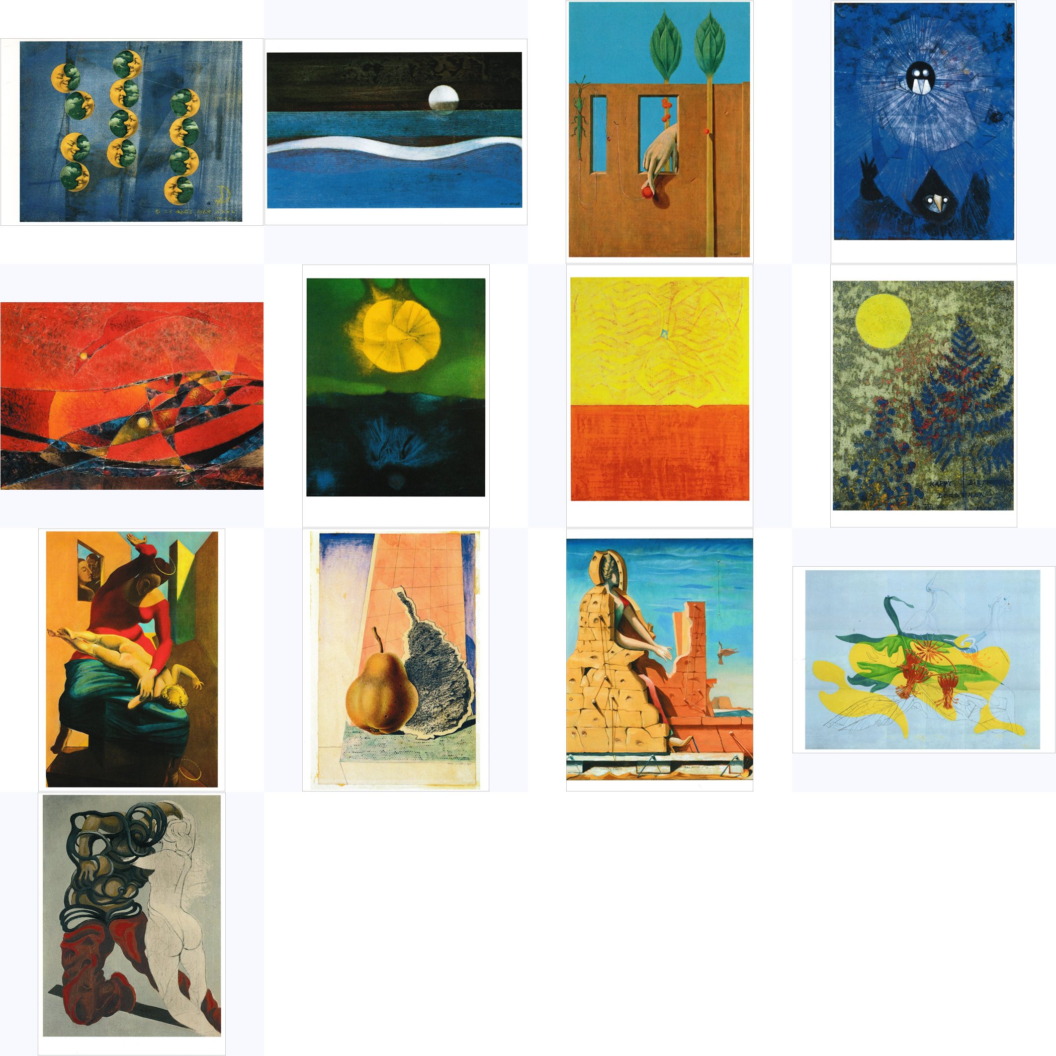 Kunstkarten-Komplett-Set Max Ernst
