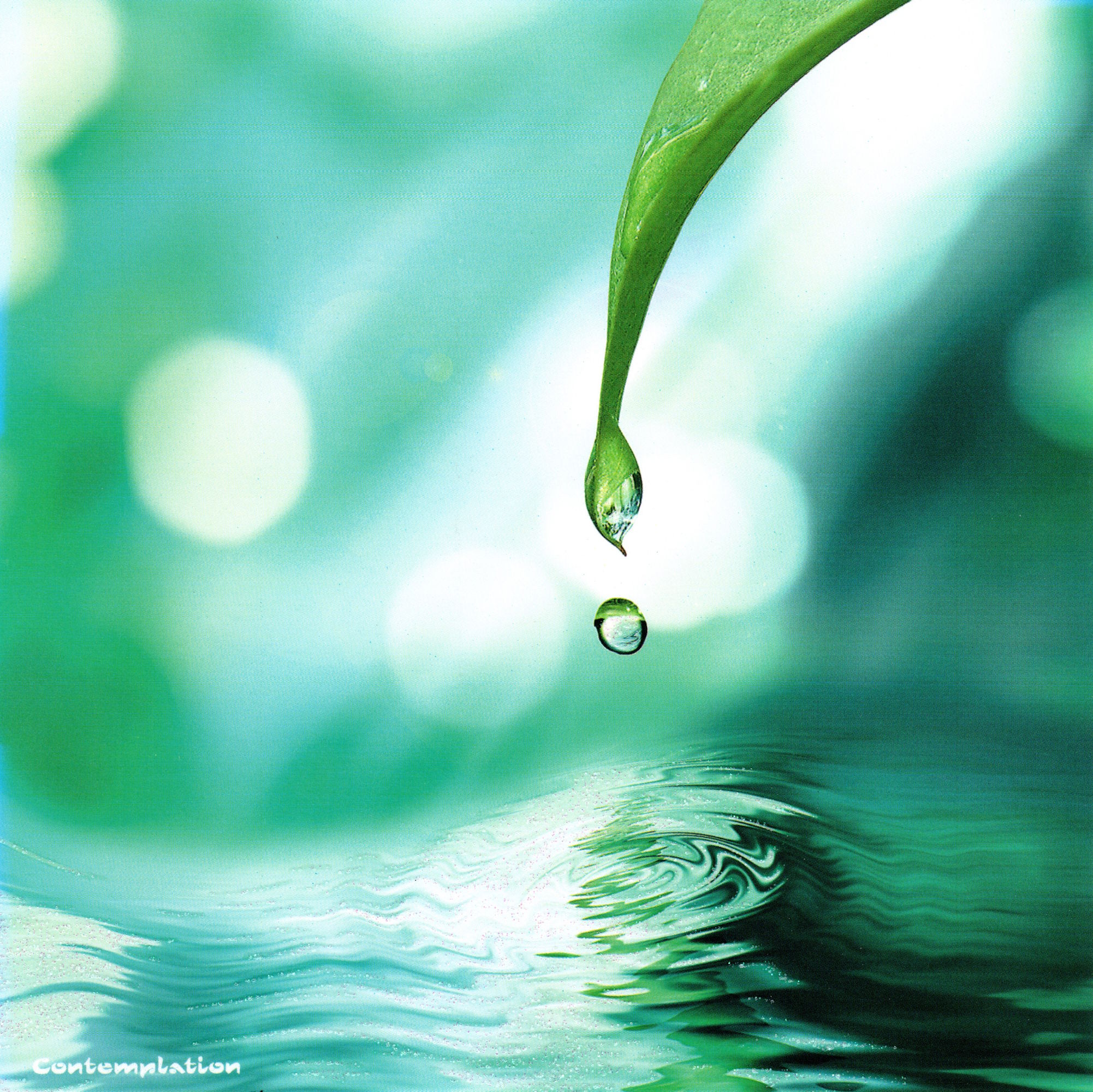 Quadratische Postkarte "Wassertropfen"