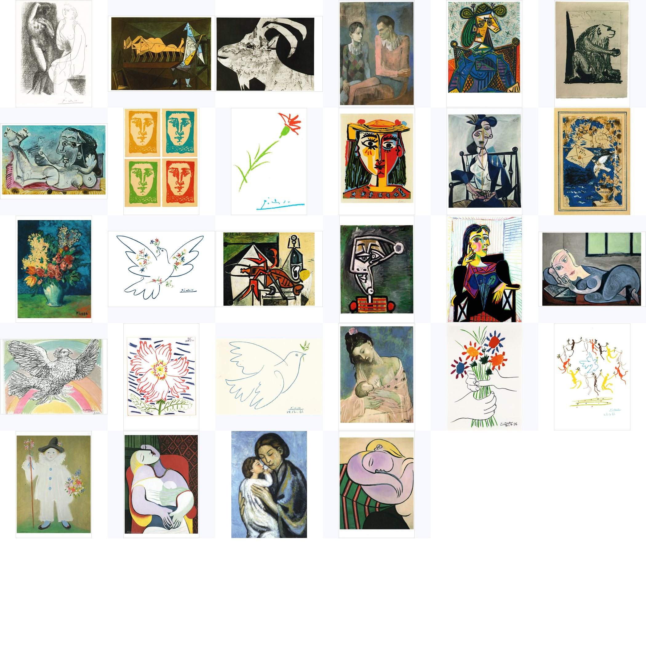 Kunstkarten-Komplett-Set Pablo Picasso