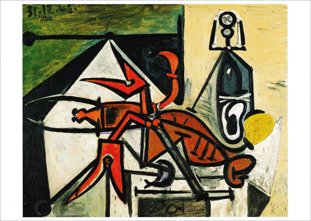 Kunstkarte Pablo Picasso "Hummer und Siphon"