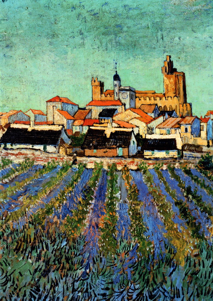 Kunstkarte Vincent van Gogh "Saintes-Maries-de-la-Mer"