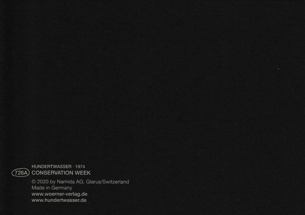 Kunstkarte Hundertwasser "CONSERVATION WEEK - NEW ZEALAND"