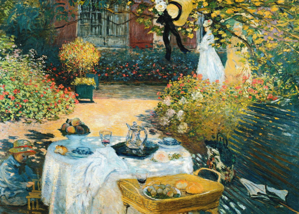 Kunstkarte Claude Monet "Das Mittagessen" Kunstkarte Claude Monet "Das Mittagessen"