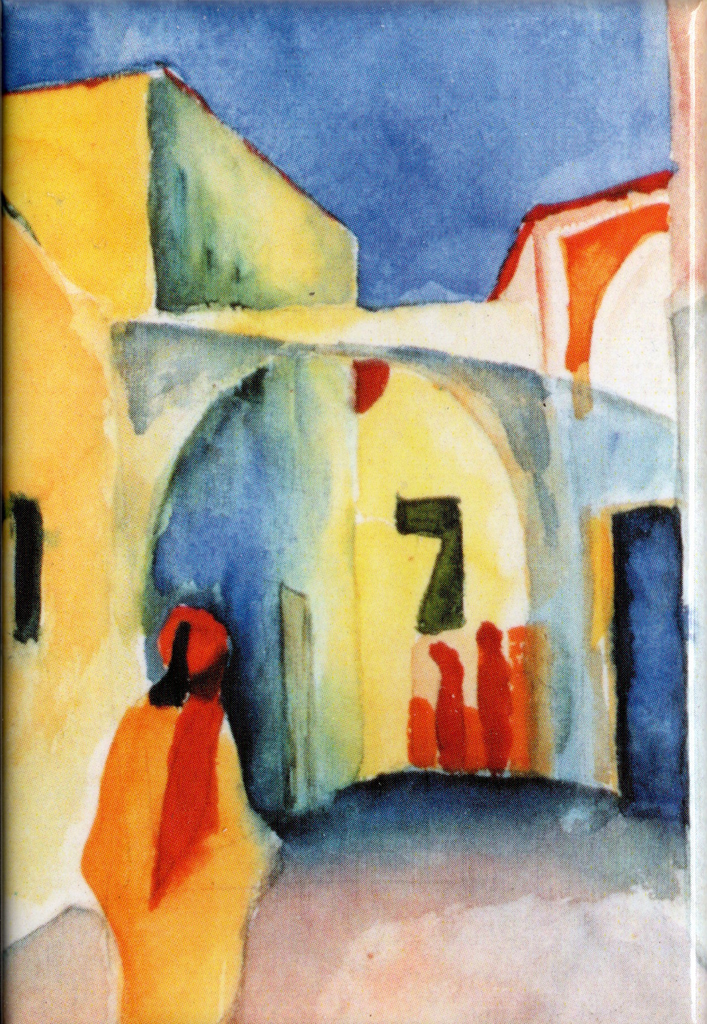 Kunstmagnet August Macke: Blick in eine Gasse in Tunis