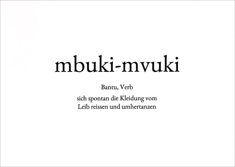 Wortschatz-Postkarte "mbuki-mvuki" Wortschatz-Postkarte "mbuki-mvuki"