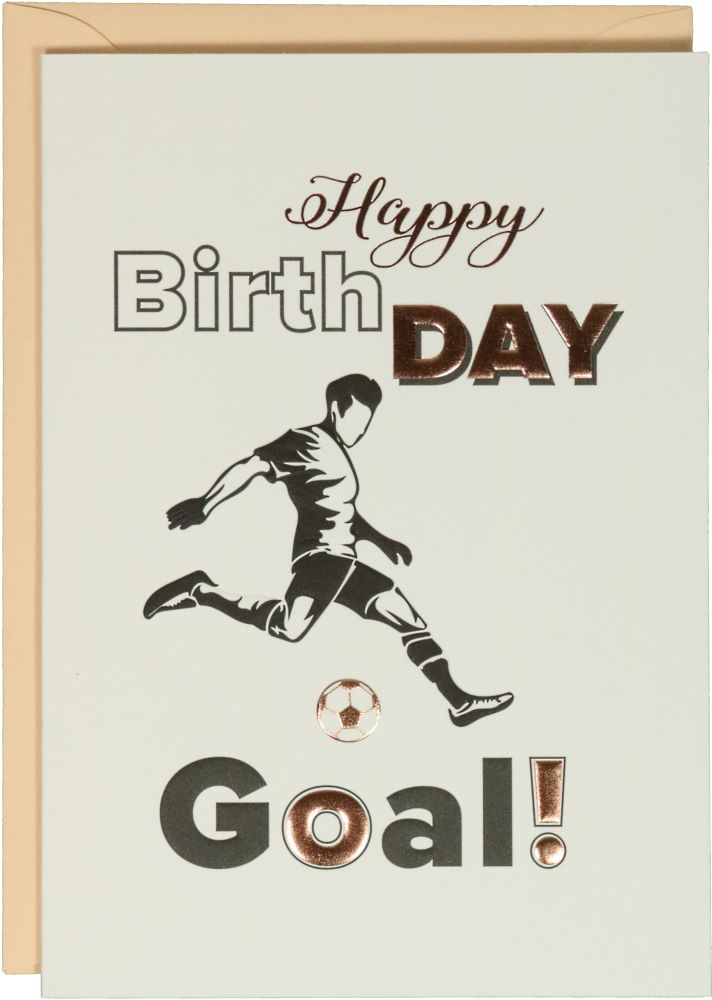 Glückwunschkarte Geburtstag: Donna May Happy Birthday - Goal!