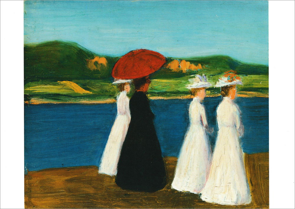 Kunstkarte Gabriele Münter "Promenade"