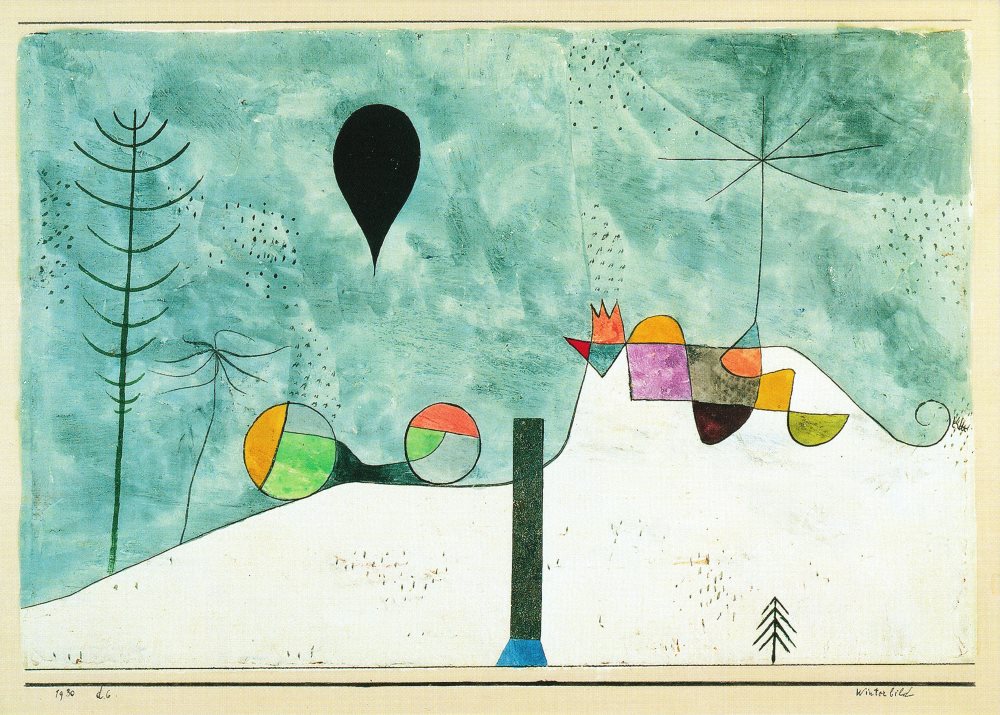 Kunstkarte Paul Klee "Winterbild" Kunstkarte Paul Klee "Winterbild"
