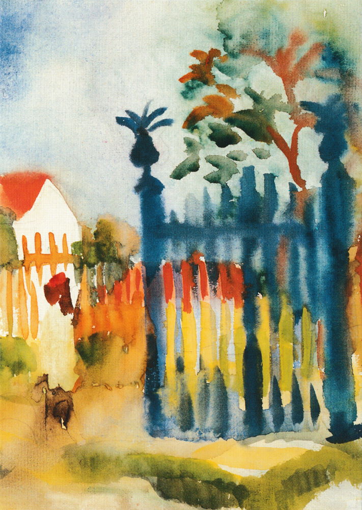 Kunstkarte August Macke "Gartentor" Kunstkarte August Macke "Gartentor"