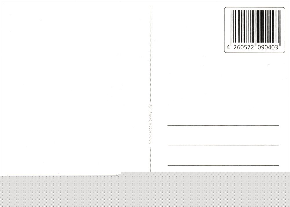 Rezept-Postkarte "Fischgerichte: Hamburger Pannfisch" (Rückseite)