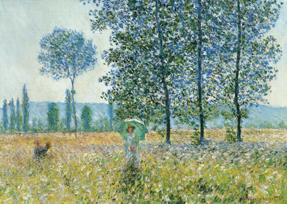 Kunstkarte Claude Monet "Felder im Frühling" Kunstkarte Claude Monet "Felder im Frühling"