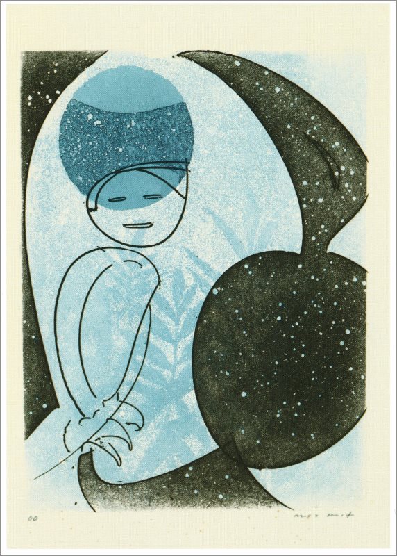 Kunstkarte Max Ernst "Das Schnabelpaar Blatt IV"