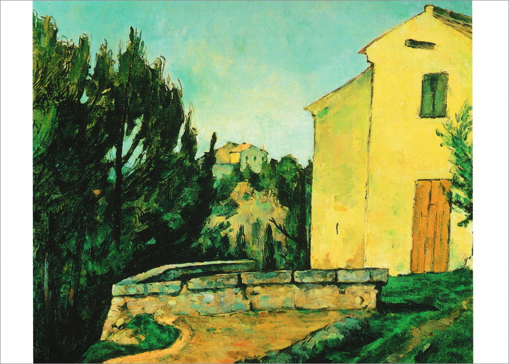 Kunstkarte Paul Cézanne "Verlassenes Haus in Tholonet"
