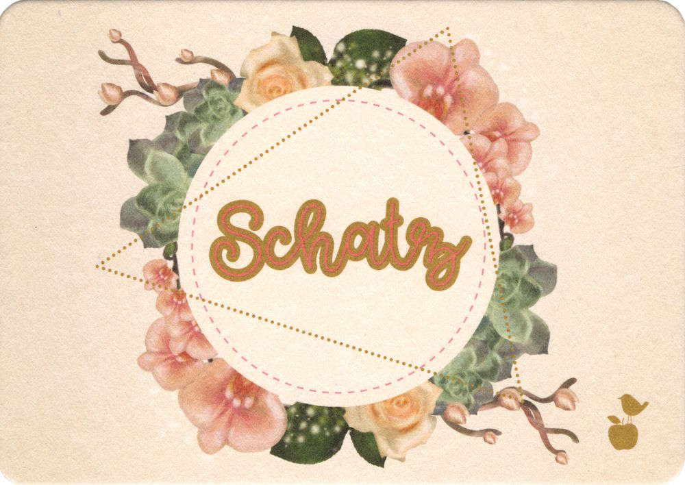 Postkarte "Schatz"