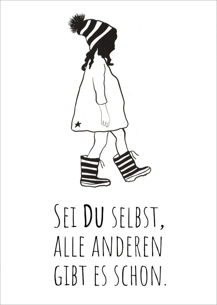 Postkarte "Sei Du selbst, alle anderen gibt es schon." Postkarte "Sei Du selbst, alle anderen gibt es schon."