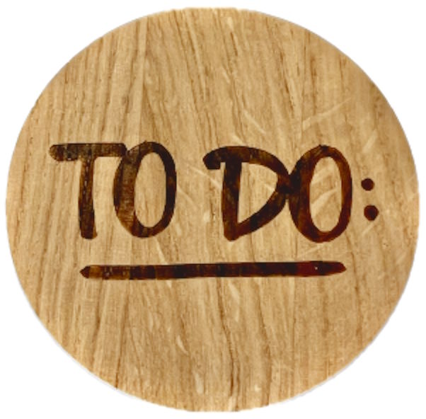 Holzmagnet "To do:"