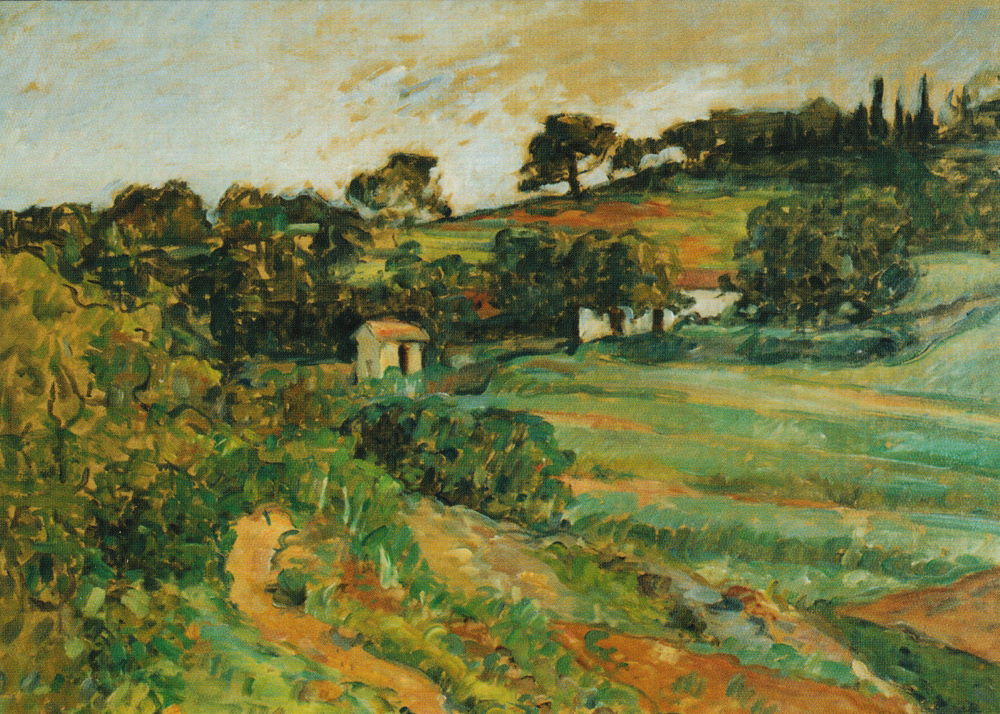 Kunstkarte Paul Cézanne "Landschaft in der Provence" Kunstkarte Paul Cézanne "Landschaft in der Provence"