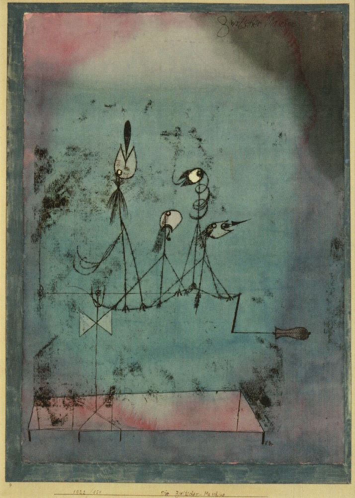 Kunstkarte Paul Klee "Die Zwitscher-Maschine" Kunstkarte Paul Klee "Die Zwitscher-Maschine"