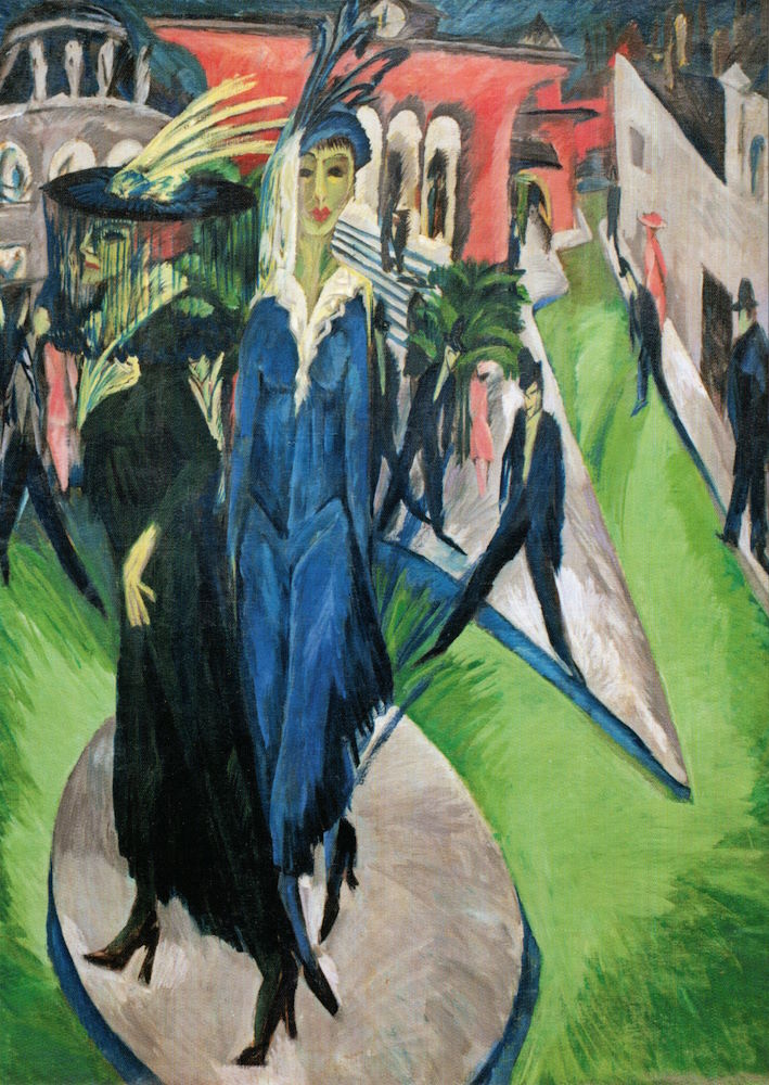 Kunstkarte Ernst Ludwig Kirchner "Potsdamer Platz"