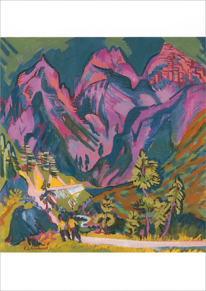 Kunstkarte Ernst Ludwig Kirchner "Sertigberge"