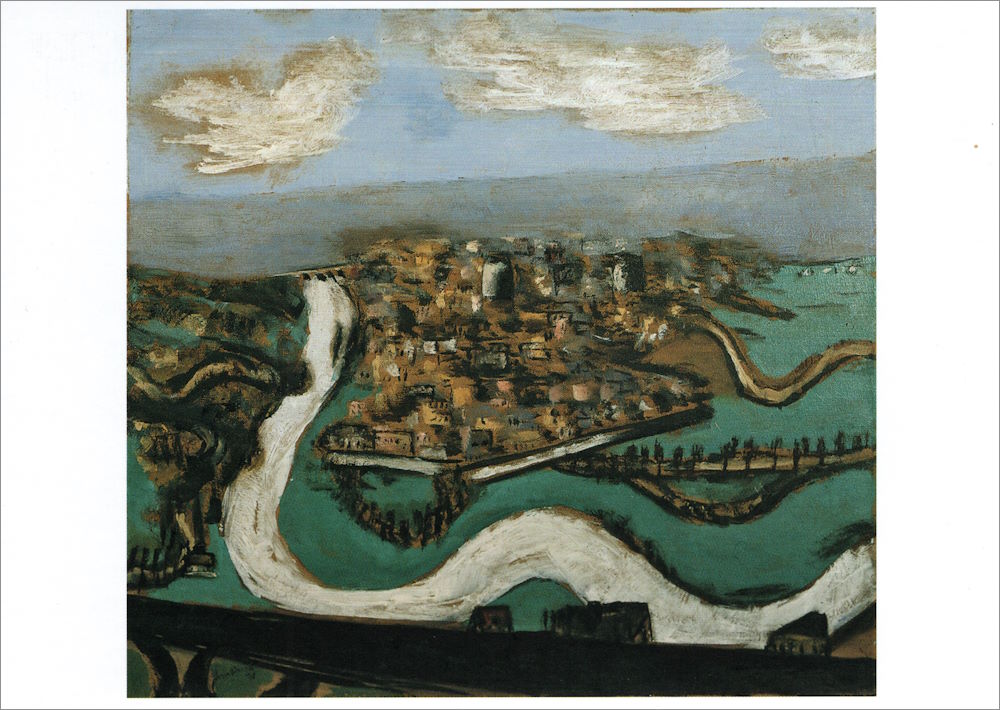 Kunstkarte Max Beckmann "Landschaft bei Saint-Germain" Kunstkarte Max Beckmann "Landschaft bei Saint-Germain"